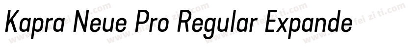Kapra Neue Pro Regular Expanded Rou字体转换